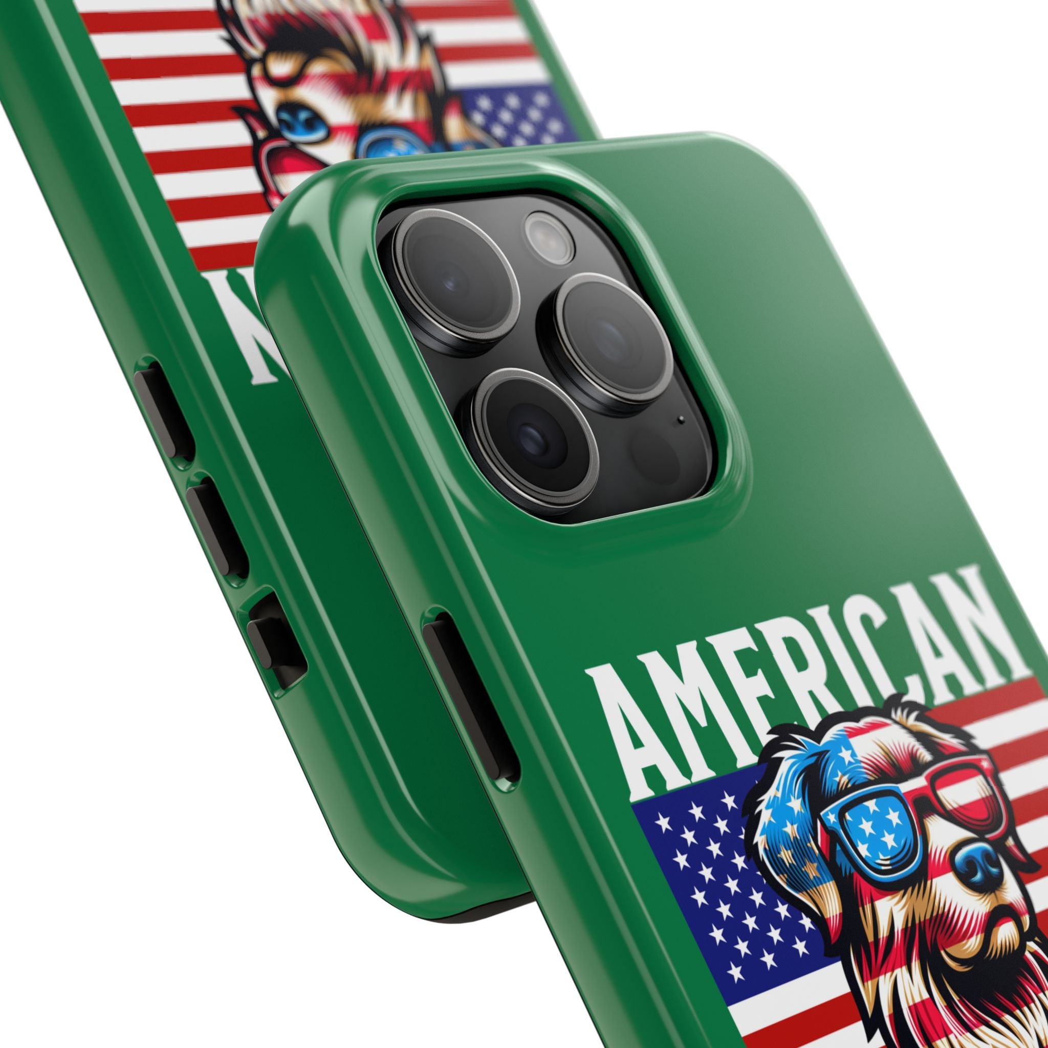 American Dog Flag Tough Phone Case — Patriotic USA Phone Case