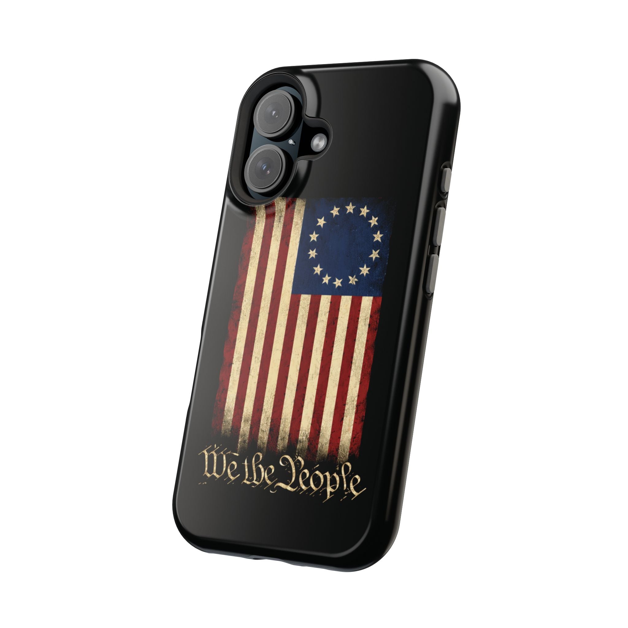 Phone Case — Vintage Betsy Ross Flag "We the People" Magnetic Impact-Resistant Case