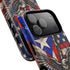Puerto Rico Eagle Tough Magnetic Phone Case — Patriotic USA & PR Flag Design