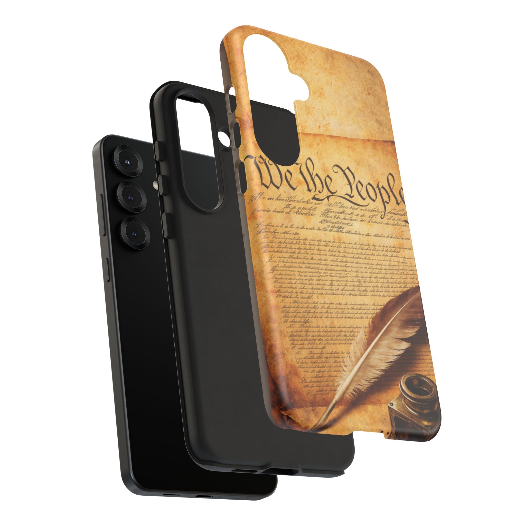 Phone Case — "We the People" Constitution Design with Quill & Ink (Patriotic)