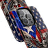 Puerto Rico Eagle Tough Magnetic Phone Case — Patriotic USA & PR Flag Design