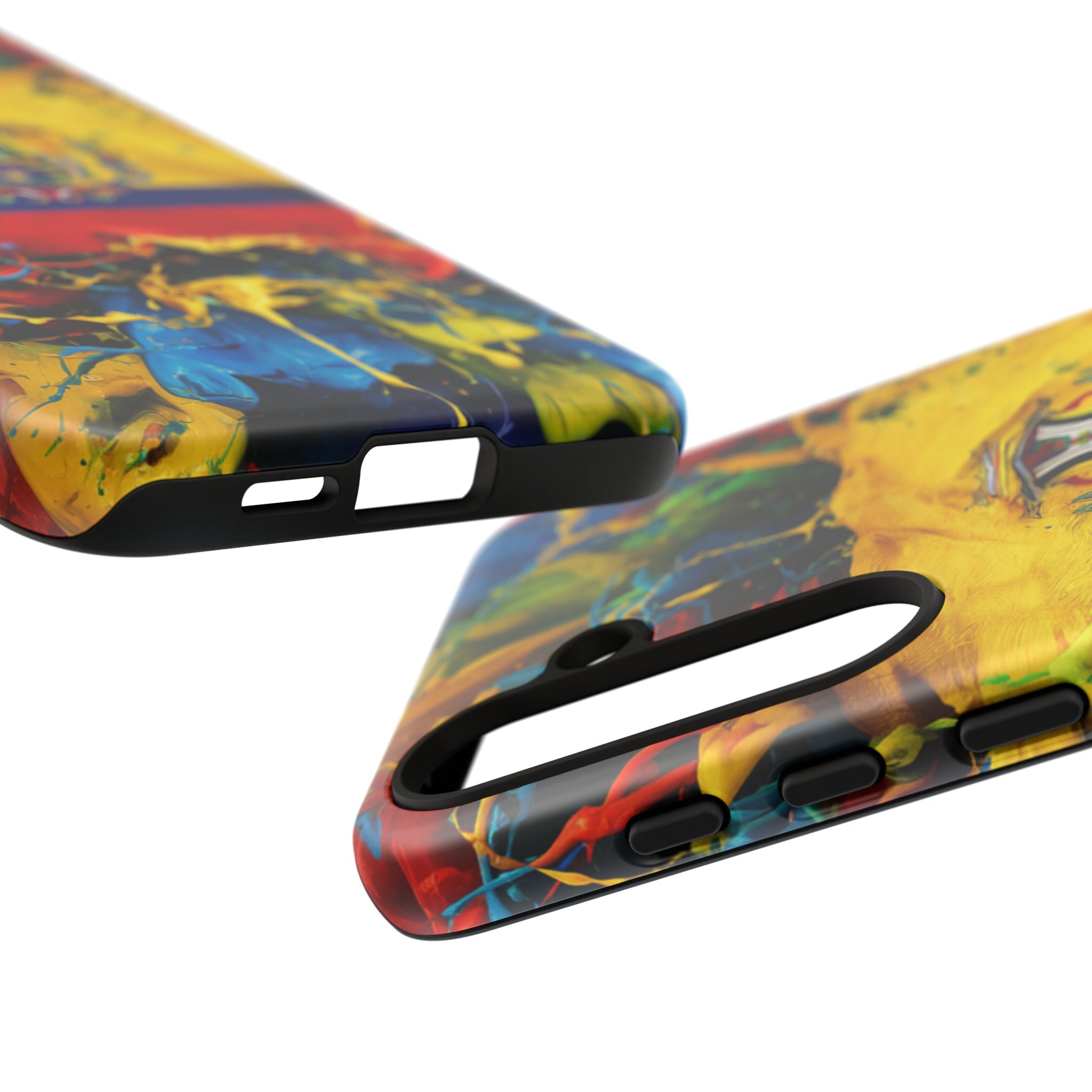 Phone Case, Ecuadorian Flag Paint Splash Design For Samsung And Google Pixel