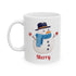 Merry Snowman Holiday Mug