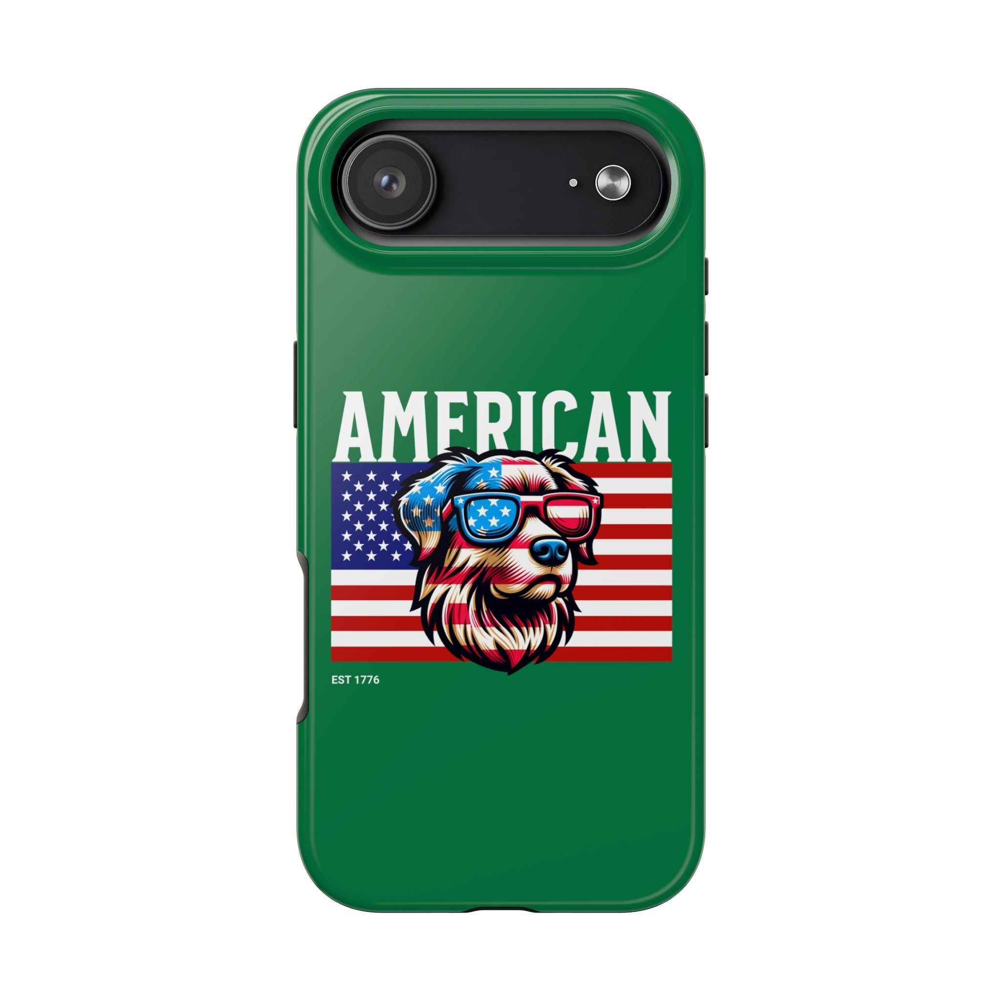 American Dog Flag Tough Phone Case — Patriotic USA Phone Case