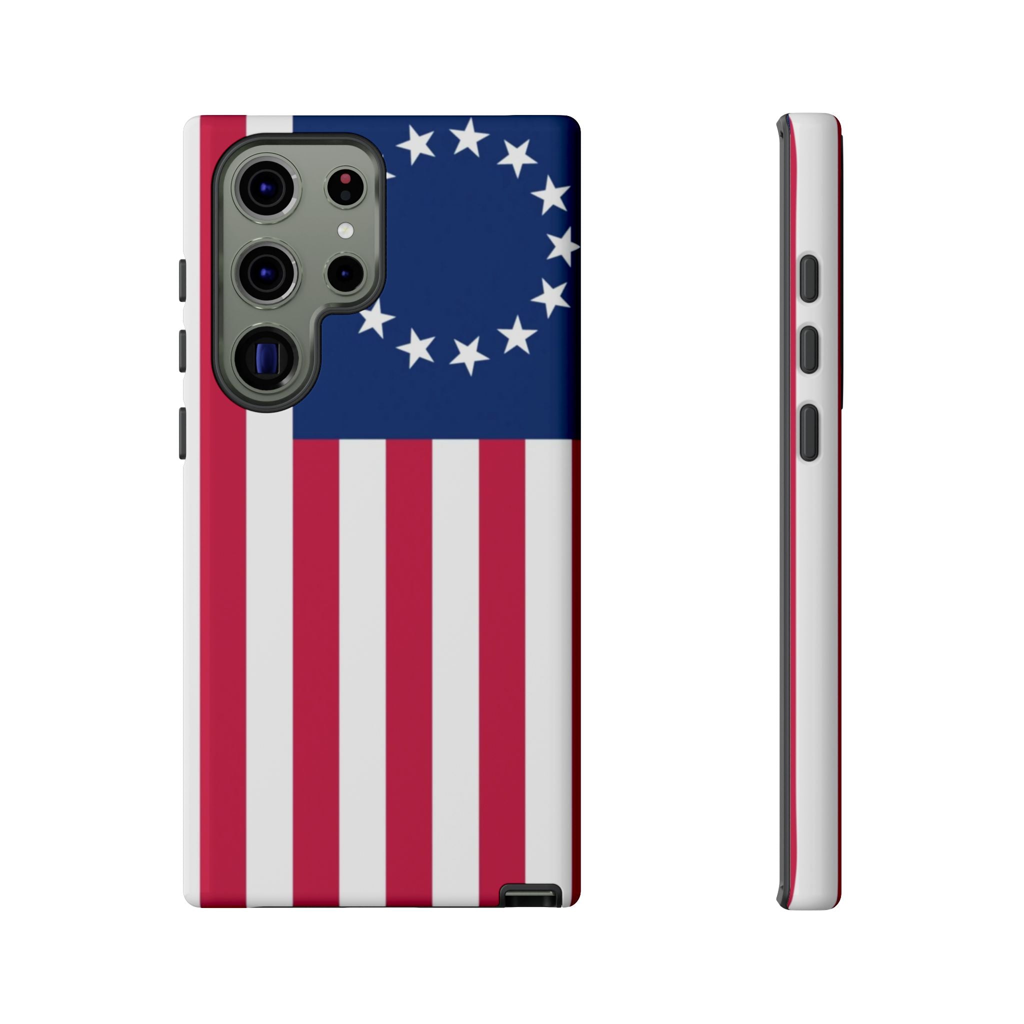 Betsy Ross Flag Tough Phone Case — Patriotic 13-Star American Protective Cover