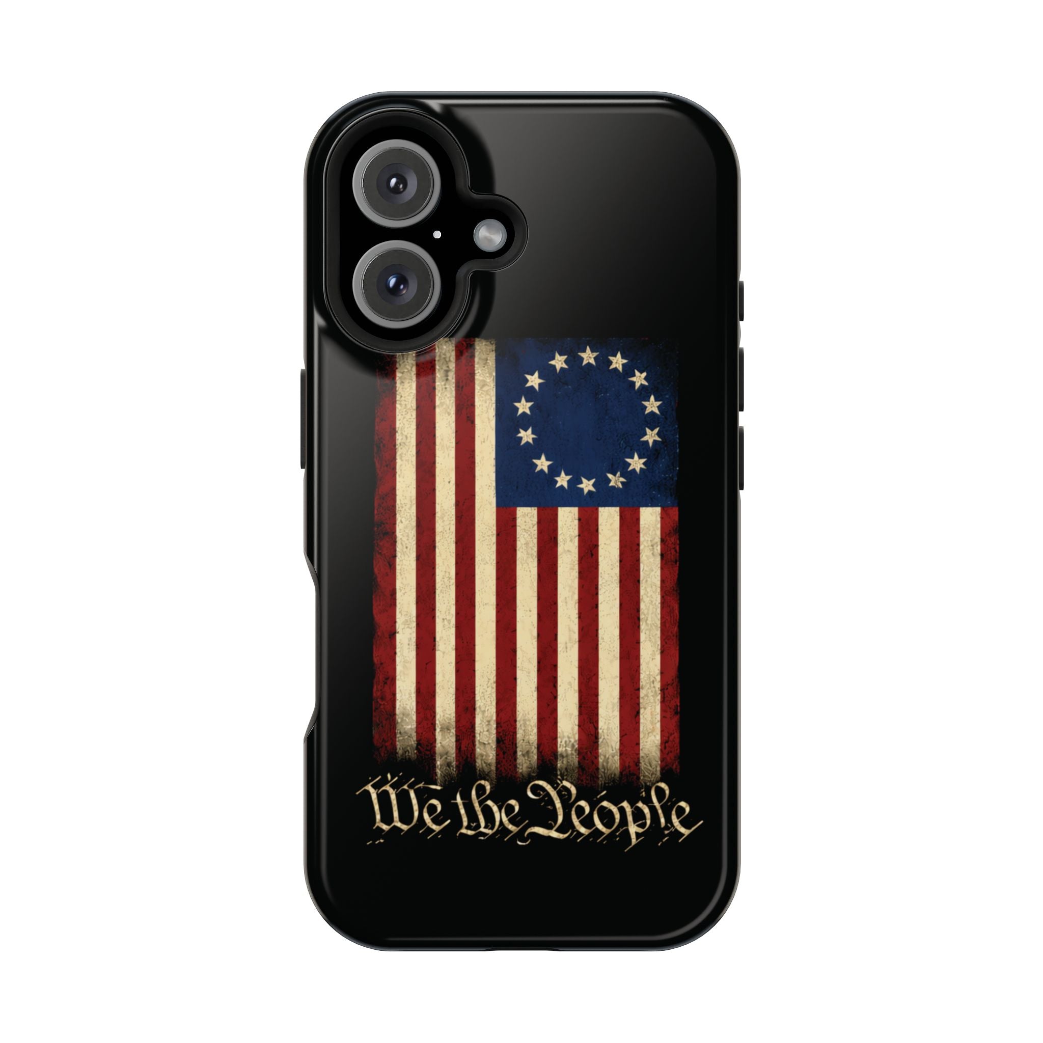 Phone Case — Vintage Betsy Ross Flag "We the People" Magnetic Impact-Resistant Case