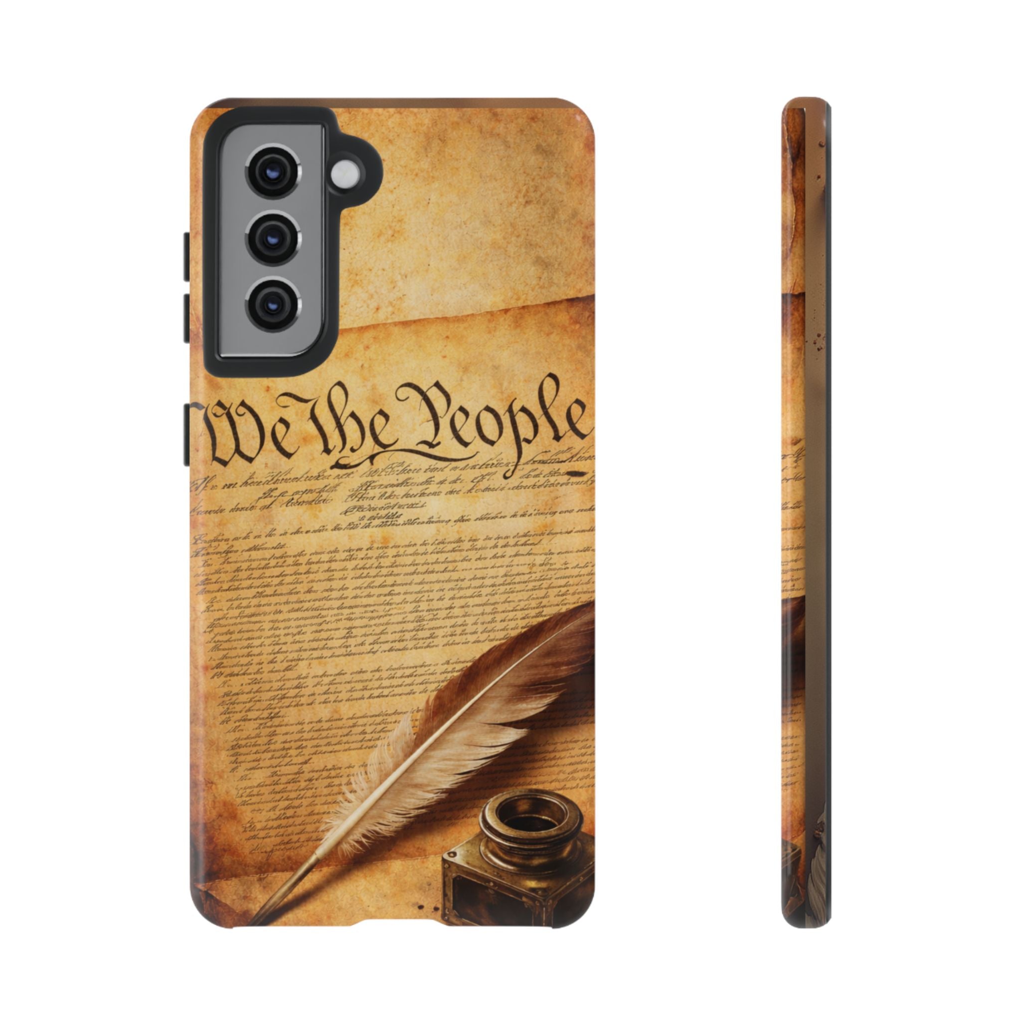 Phone Case — "We the People" Constitution Design with Quill & Ink (Patriotic)