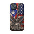 Puerto Rico Eagle Tough Magnetic Phone Case — Patriotic USA & PR Flag Design