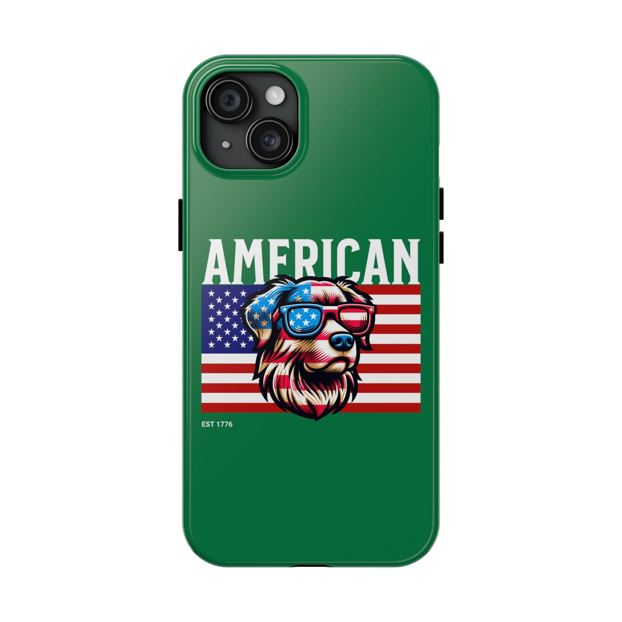 American Dog Flag Tough Phone Case — Patriotic USA Phone Case