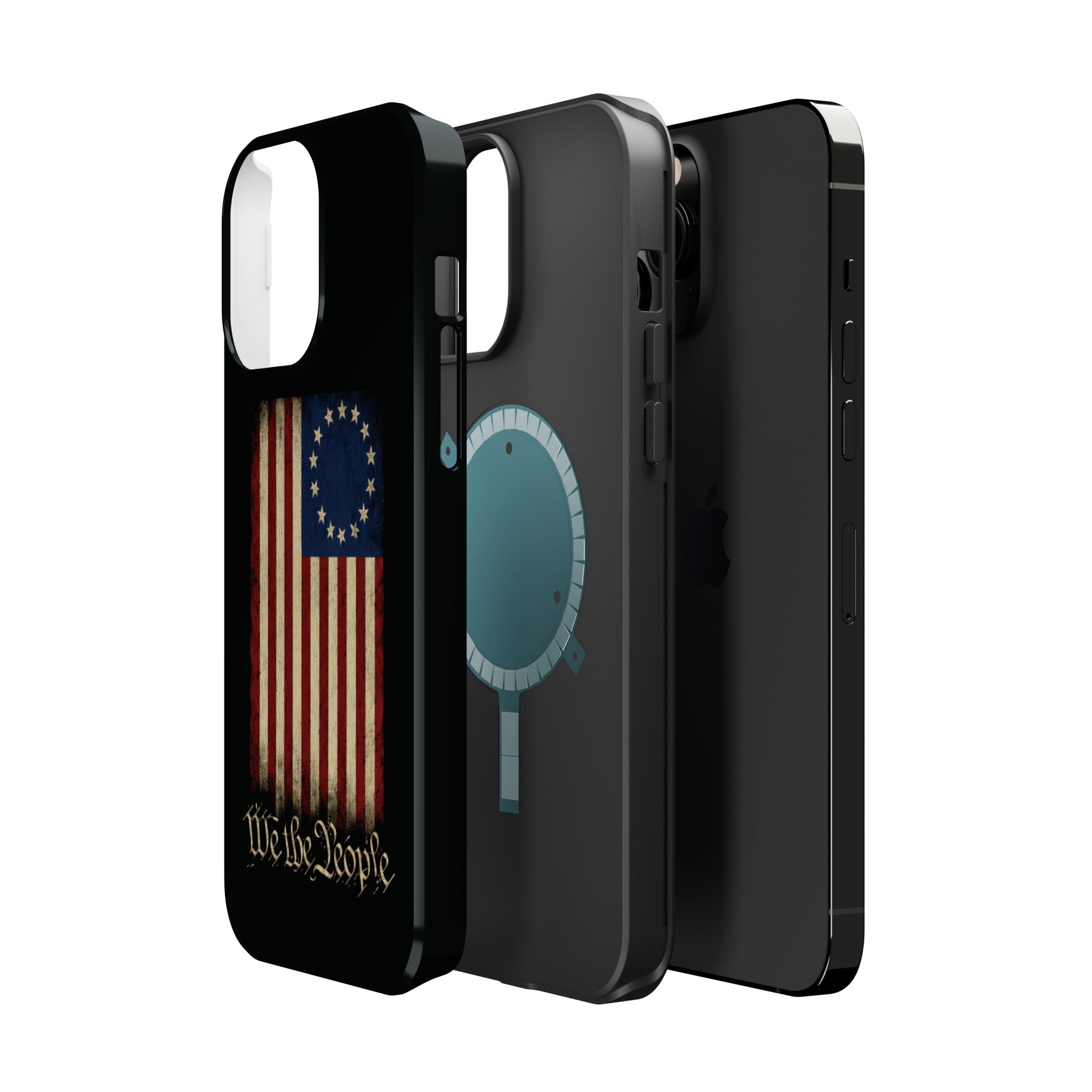 Phone Case — Vintage Betsy Ross Flag "We the People" Magnetic Impact-Resistant Case