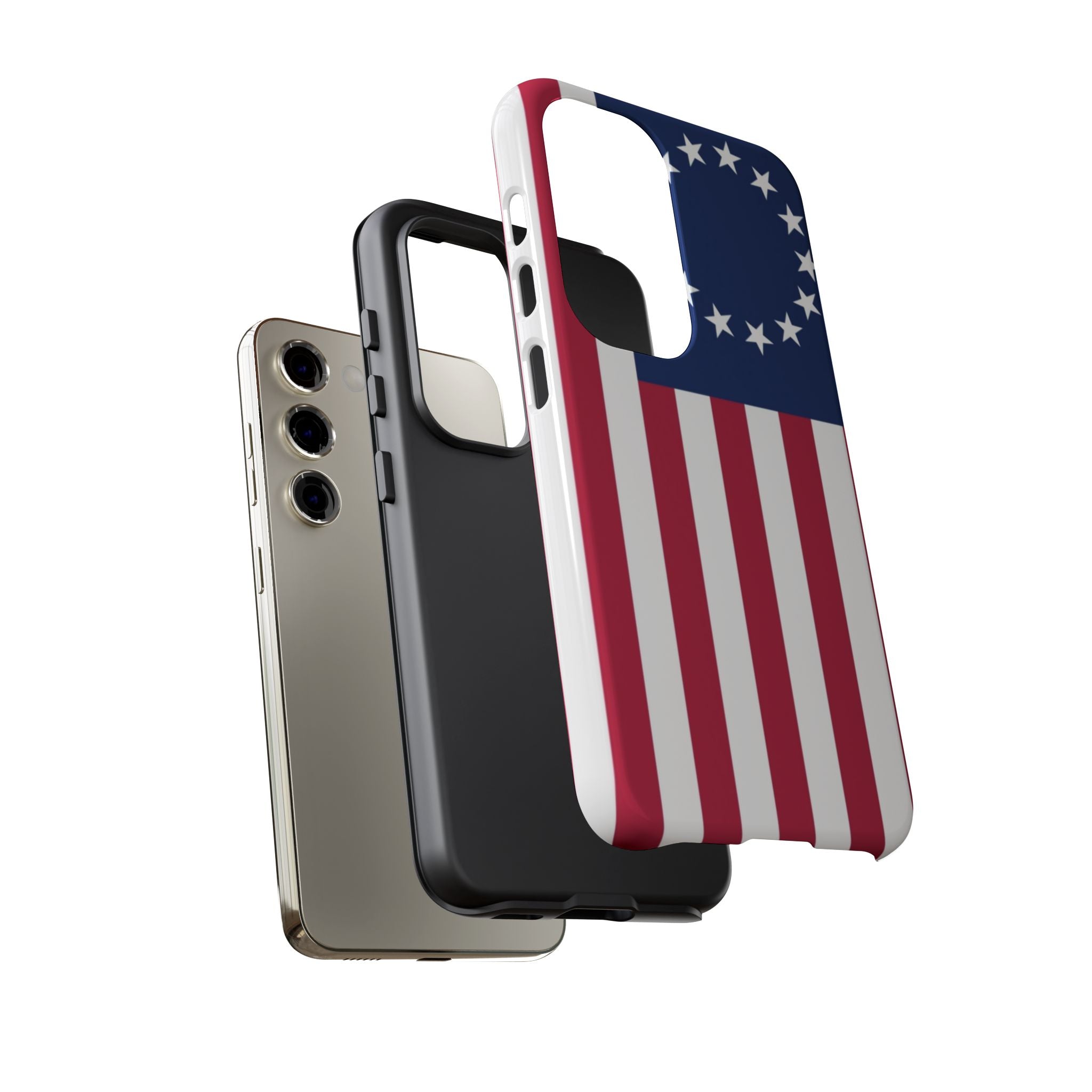 Betsy Ross Flag Tough Phone Case — Patriotic 13-Star American Protective Cover