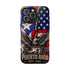Puerto Rico Eagle Tough Magnetic Phone Case — Patriotic USA & PR Flag Design