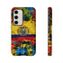 Phone Case, Ecuadorian Flag Paint Splash Design For Samsung And Google Pixel