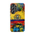 Phone Case, Ecuadorian Flag Paint Splash Design For Samsung And Google Pixel