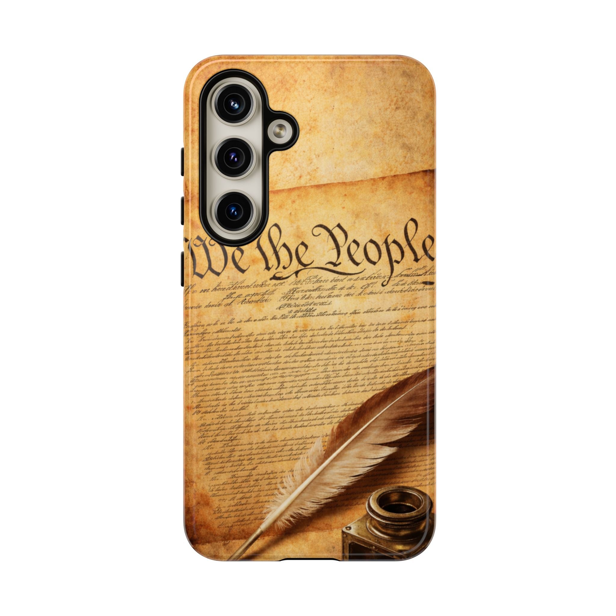 Phone Case — "We the People" Constitution Design with Quill & Ink (Patriotic)