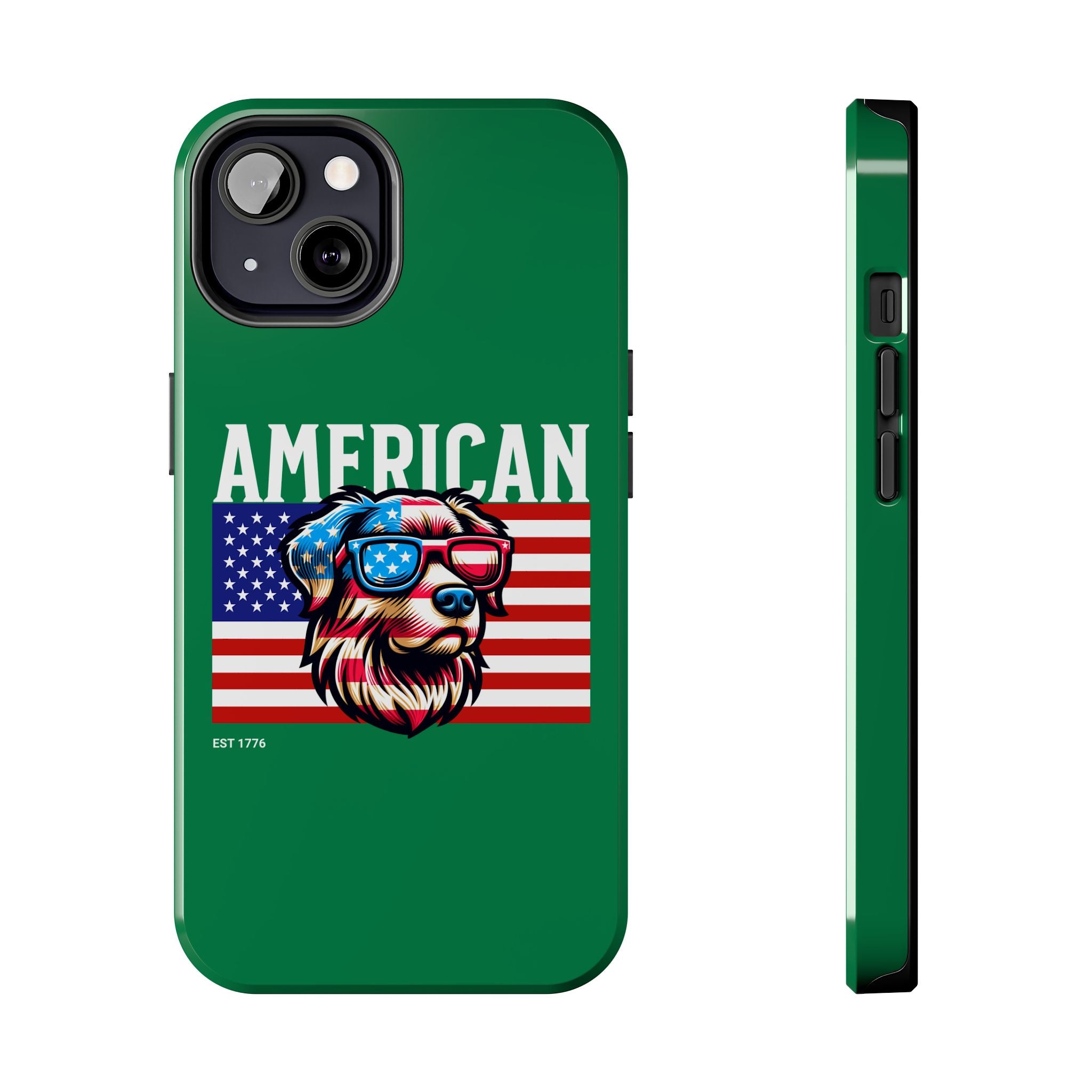 American Dog Flag Tough Phone Case — Patriotic USA Phone Case