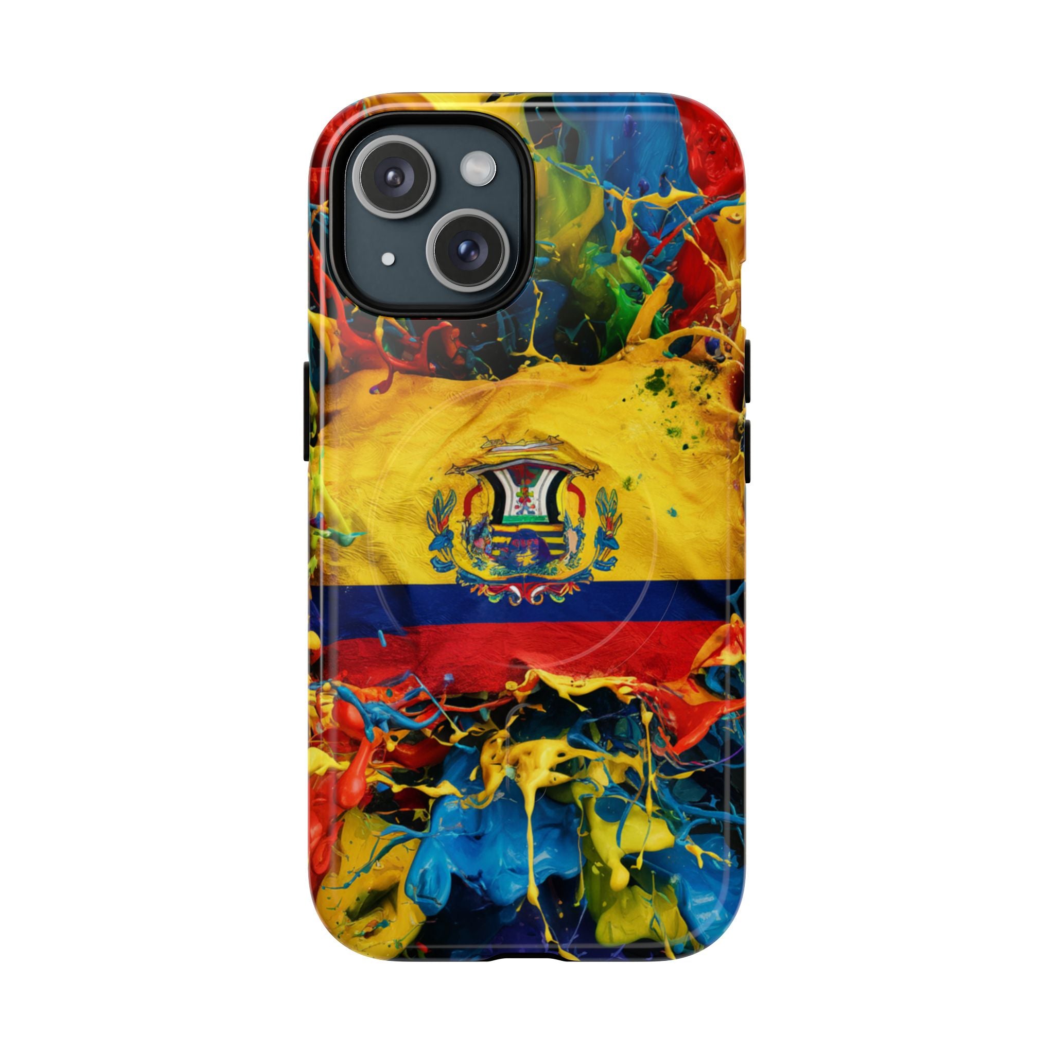Paint Splash Phone Case, Ecuadorian design fits Iphone 14-16
