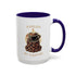 Fueled By Coffee 15oz Mug — Colorful Ceramic Coffee Cup
