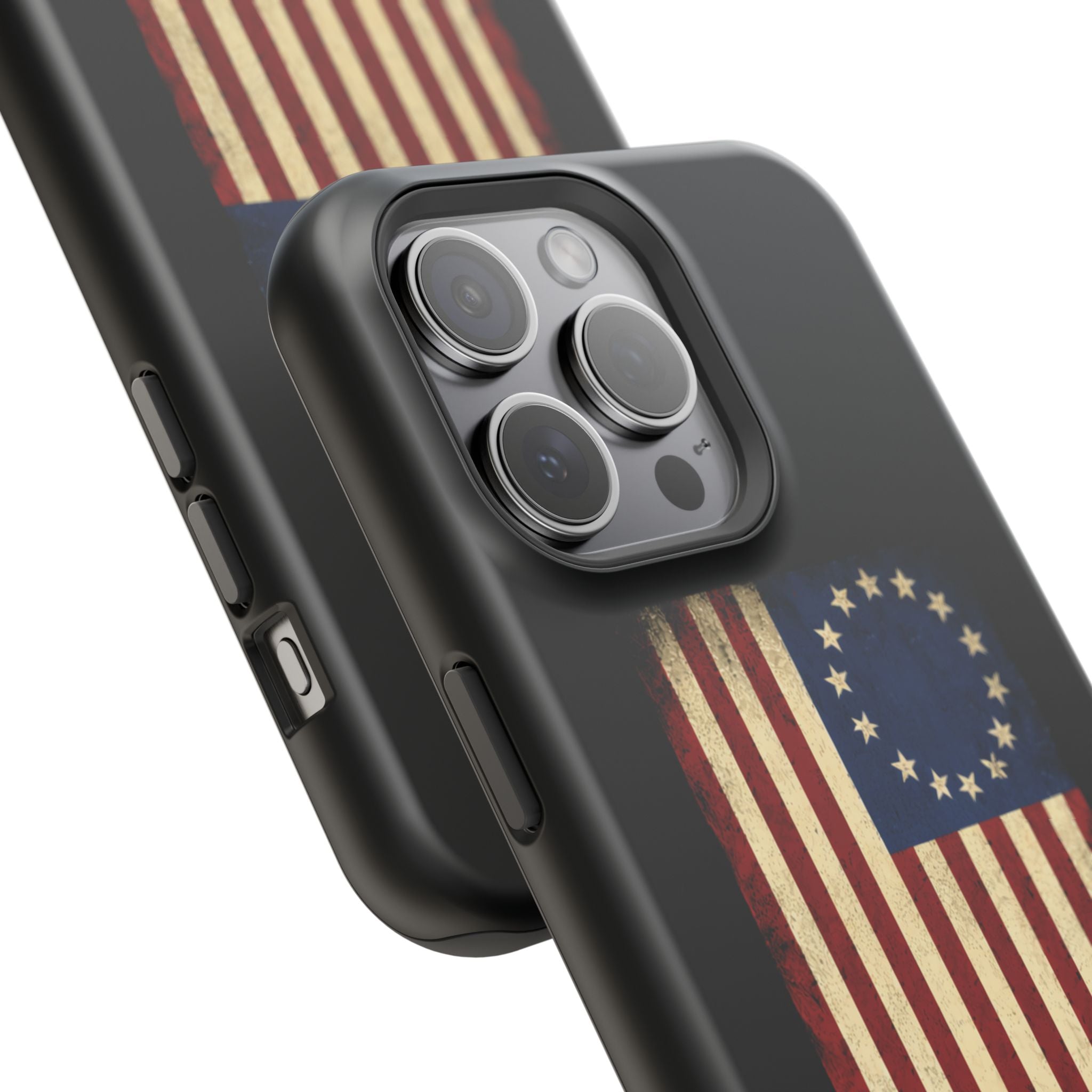 Phone Case — Vintage Betsy Ross Flag "We the People" Magnetic Impact-Resistant Case