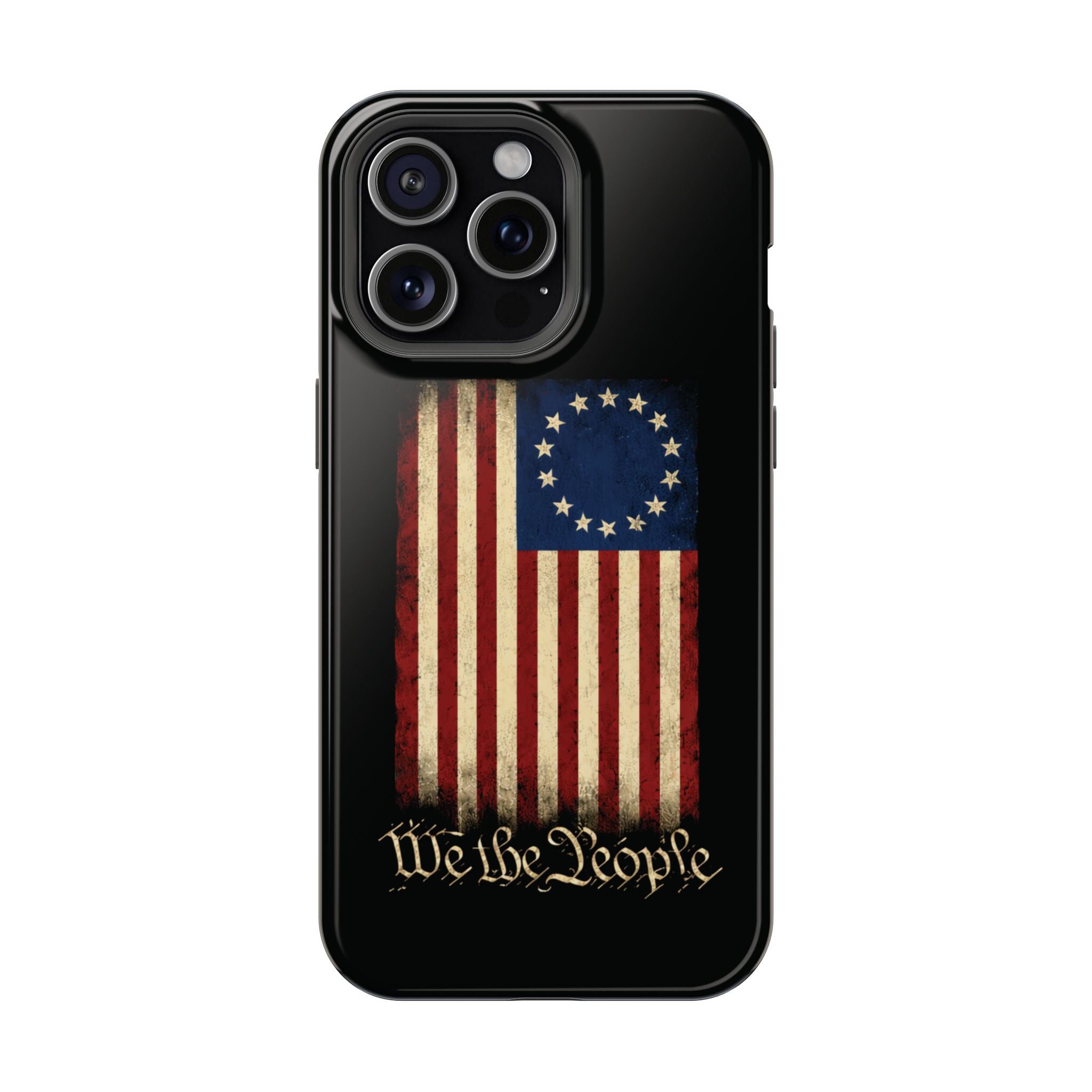 Phone Case — Vintage Betsy Ross Flag "We the People" Magnetic Impact-Resistant Case