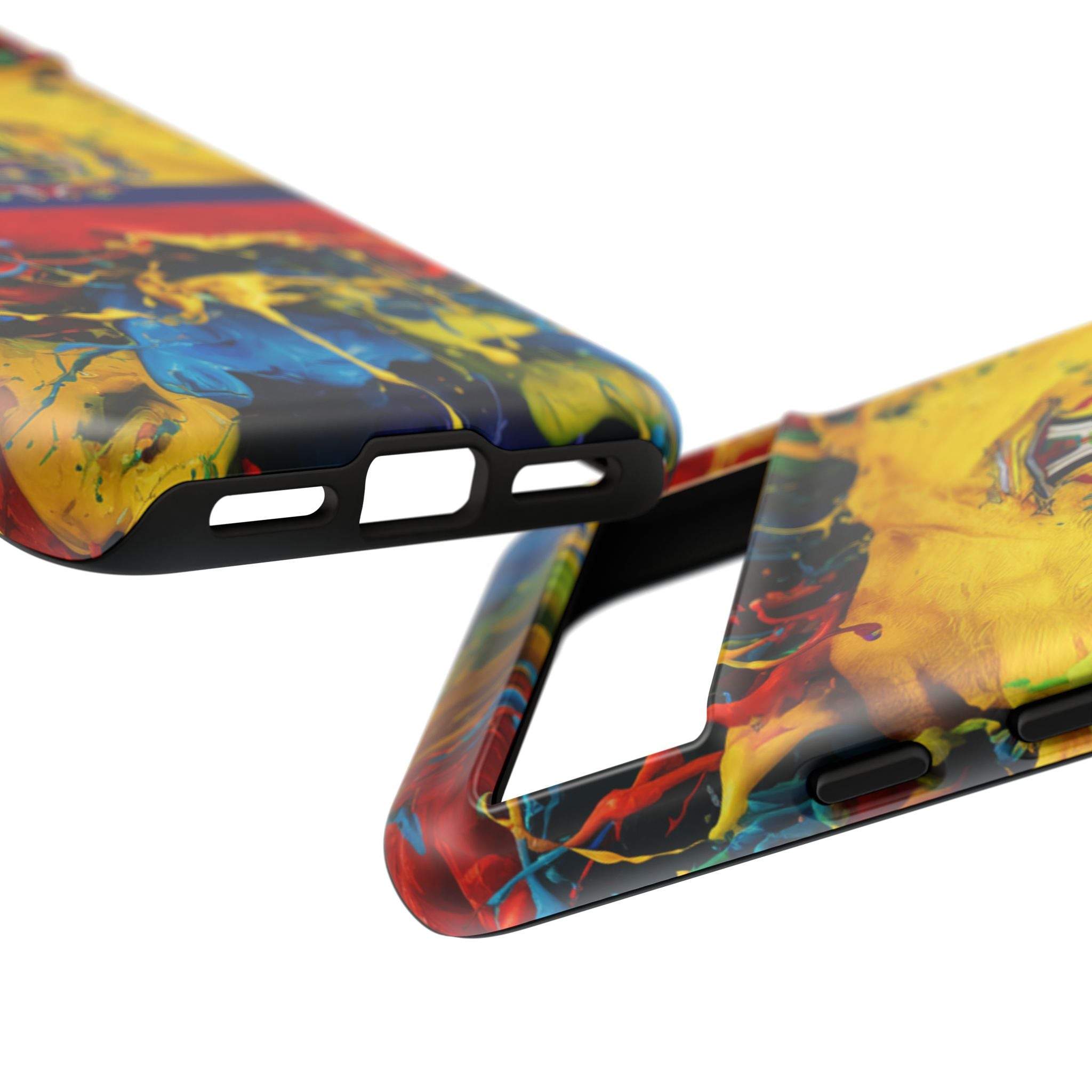 Phone Case, Ecuadorian Flag Paint Splash Design For Samsung And Google Pixel