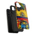 Phone Case, Ecuadorian Flag Paint Splash Design For Samsung And Google Pixel