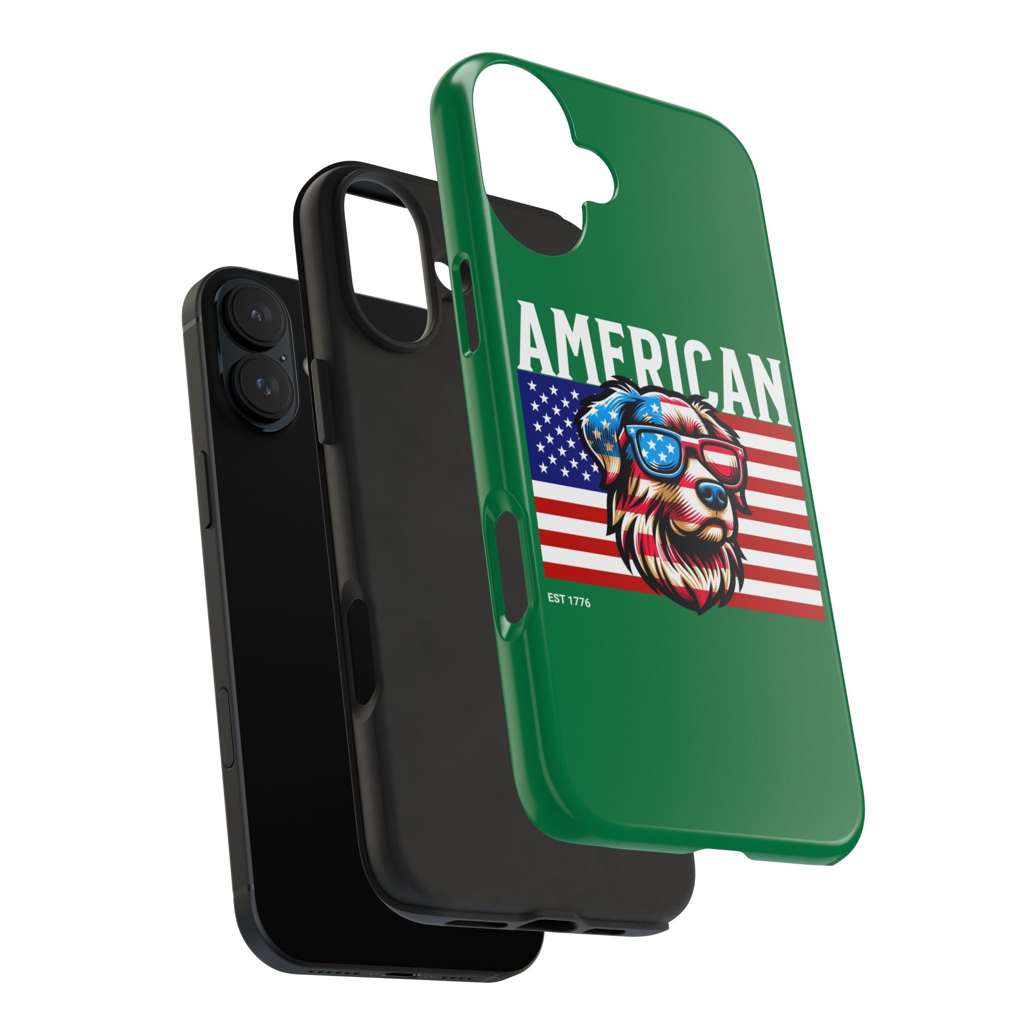 American Dog Flag Tough Phone Case — Patriotic USA Phone Case