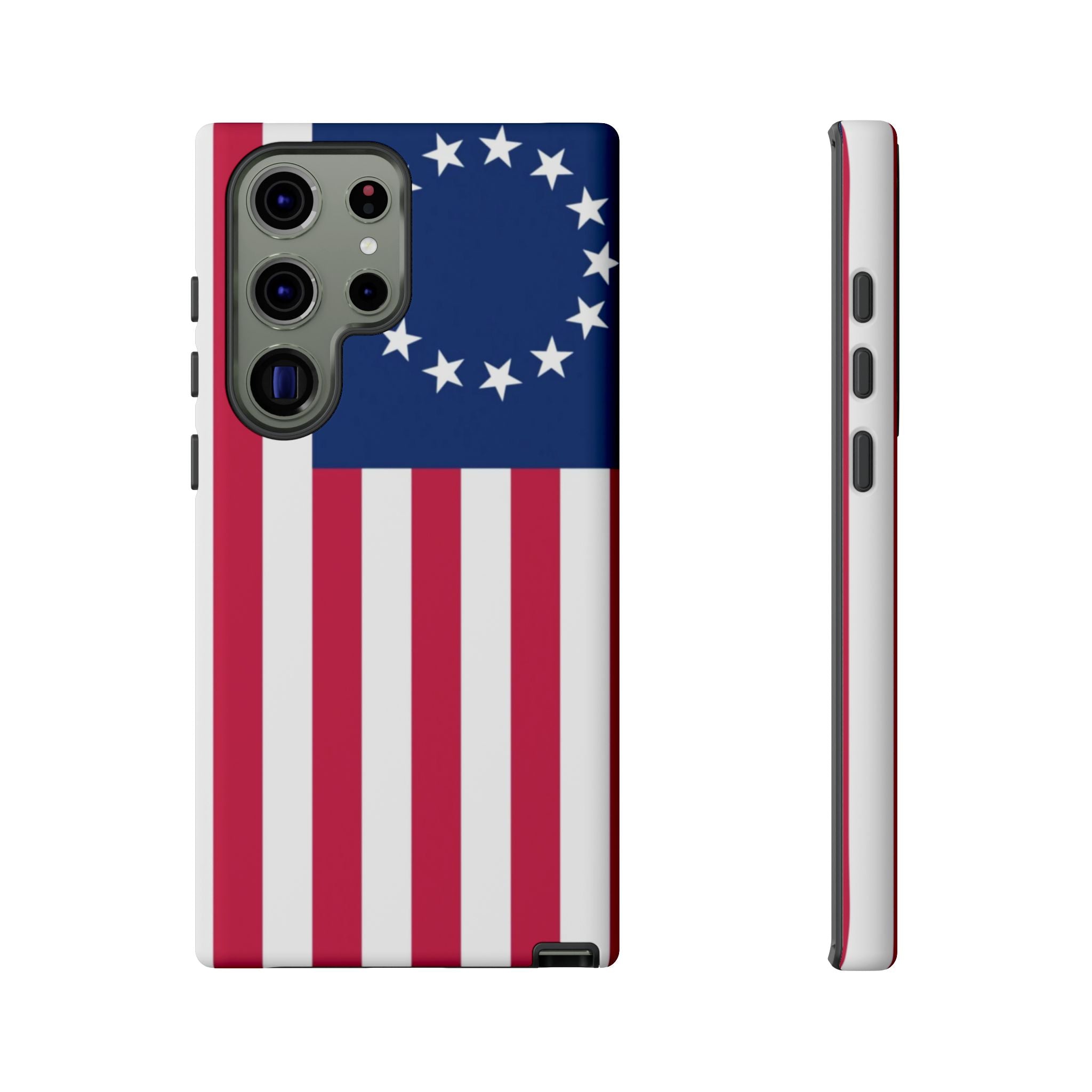 Betsy Ross Flag Tough Phone Case — Patriotic 13-Star American Protective Cover