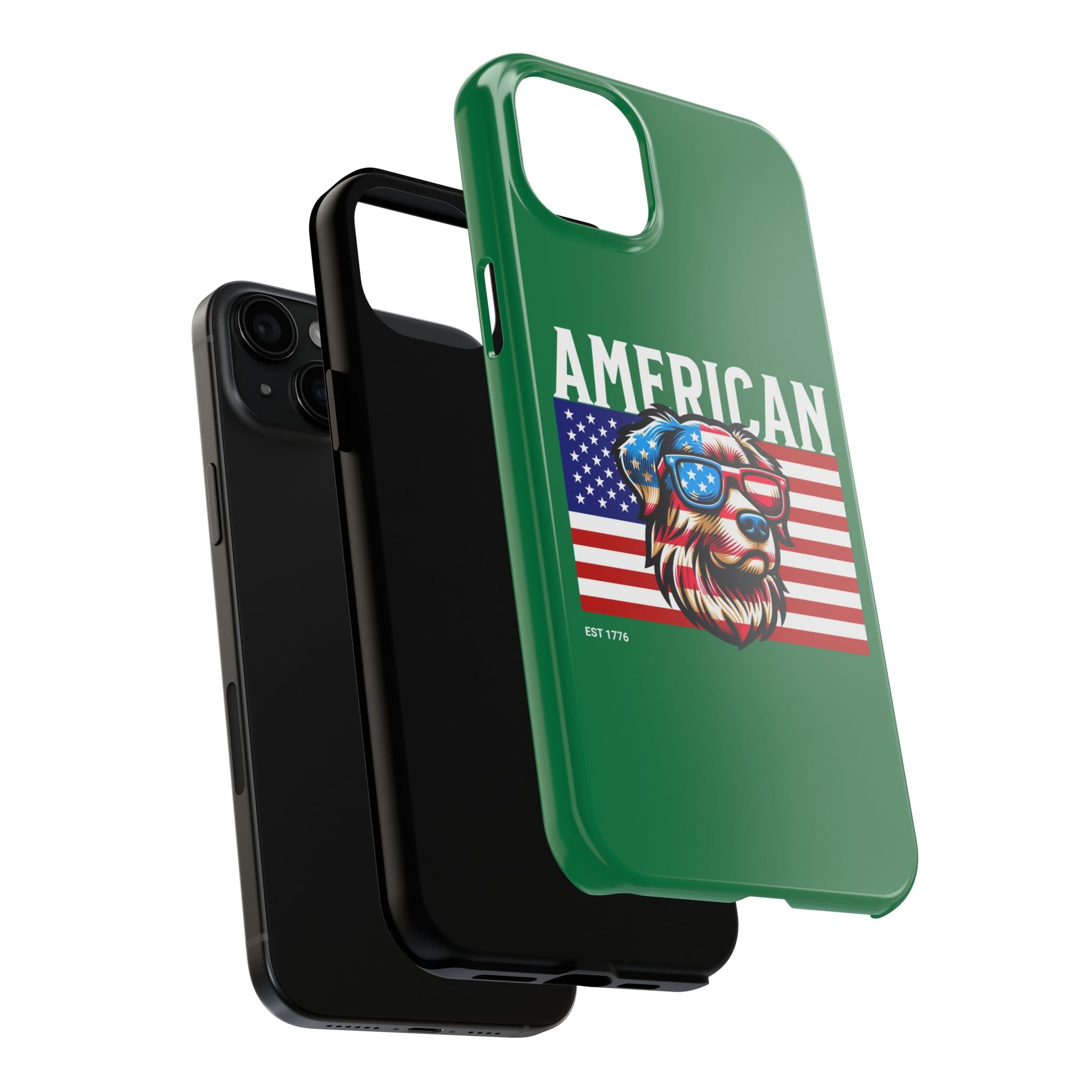 American Dog Flag Tough Phone Case — Patriotic USA Phone Case