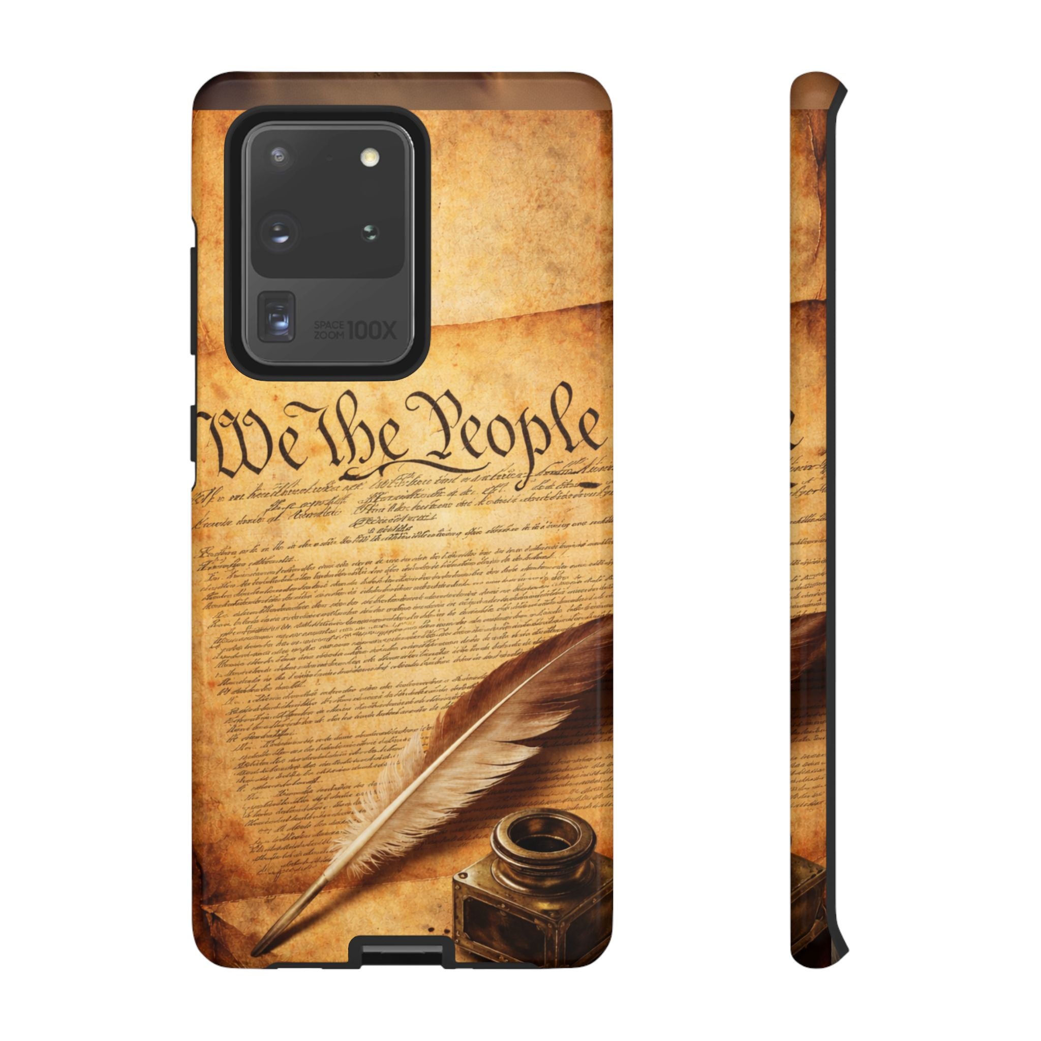 Phone Case — "We the People" Constitution Design with Quill & Ink (Patriotic)