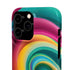 Colorful Abstract Swirl Phone Case I phone 18-13