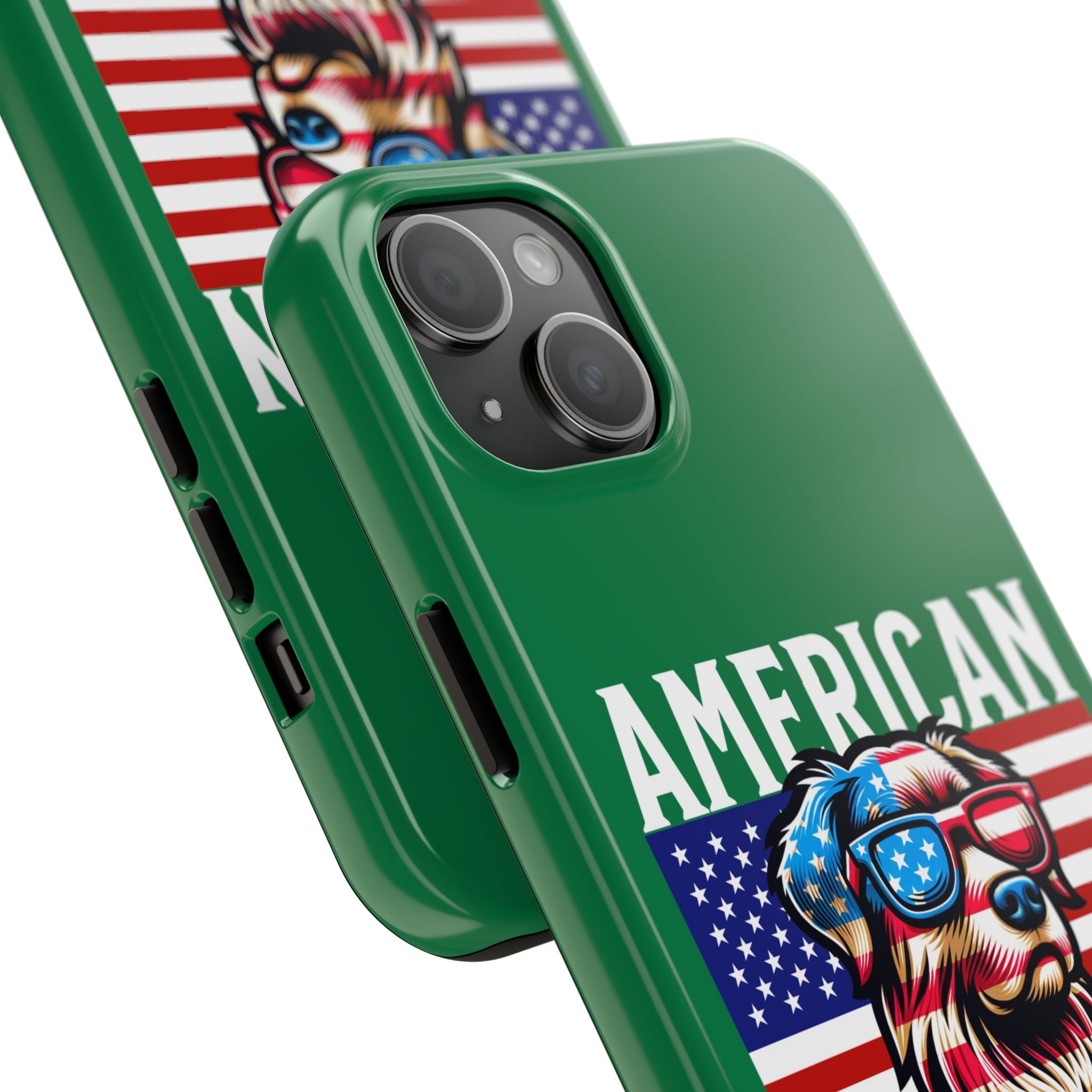 American Dog Flag Tough Phone Case — Patriotic USA Phone Case