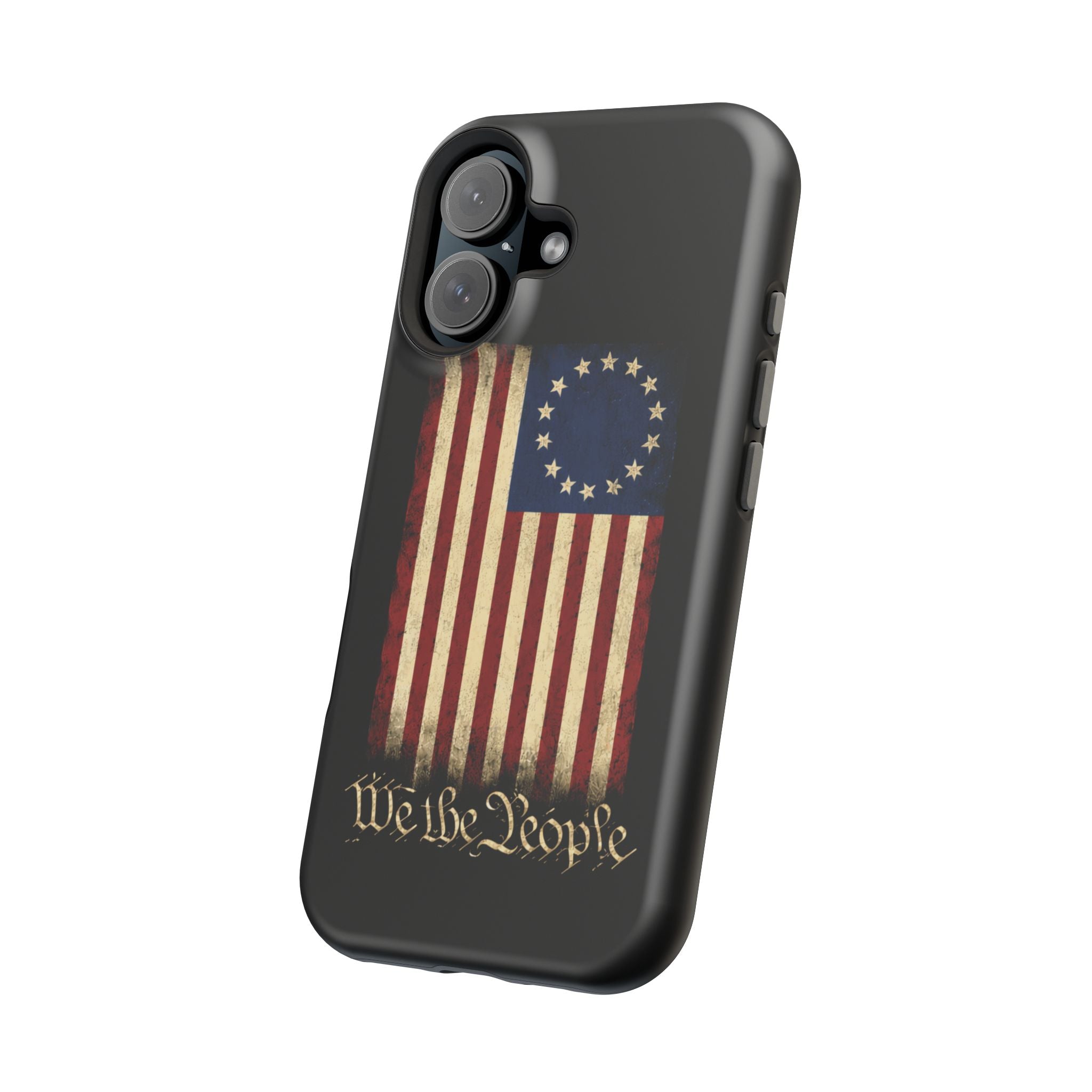 Phone Case — Vintage Betsy Ross Flag "We the People" Magnetic Impact-Resistant Case
