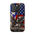 Puerto Rico Eagle Tough Magnetic Phone Case — Patriotic USA & PR Flag Design