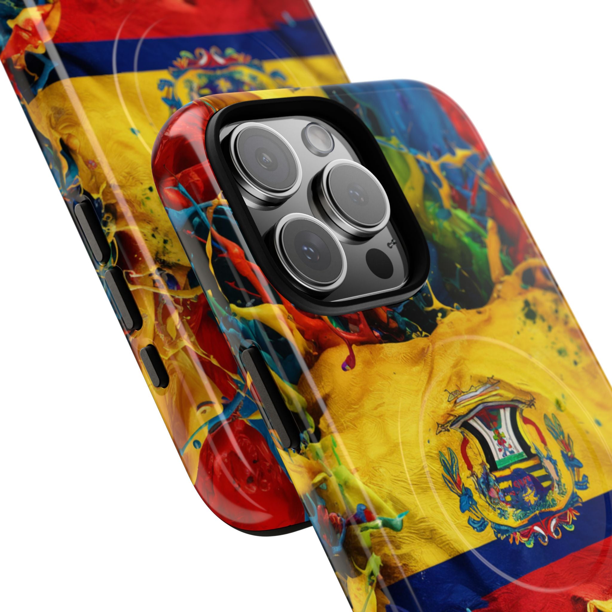 Paint Splash Phone Case, Ecuadorian design fits Iphone 14-16