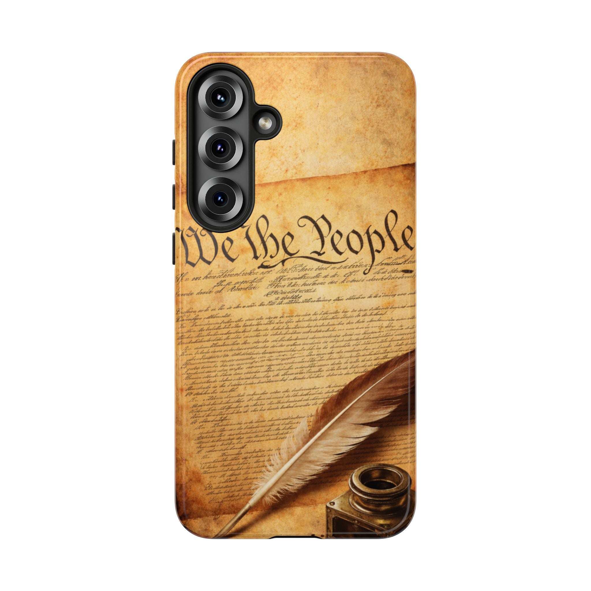 Phone Case — "We the People" Constitution Design with Quill & Ink (Patriotic)