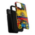 Phone Case, Ecuadorian Flag Paint Splash Design For Samsung And Google Pixel