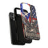 Puerto Rico Eagle Tough Magnetic Phone Case — Patriotic USA & PR Flag Design