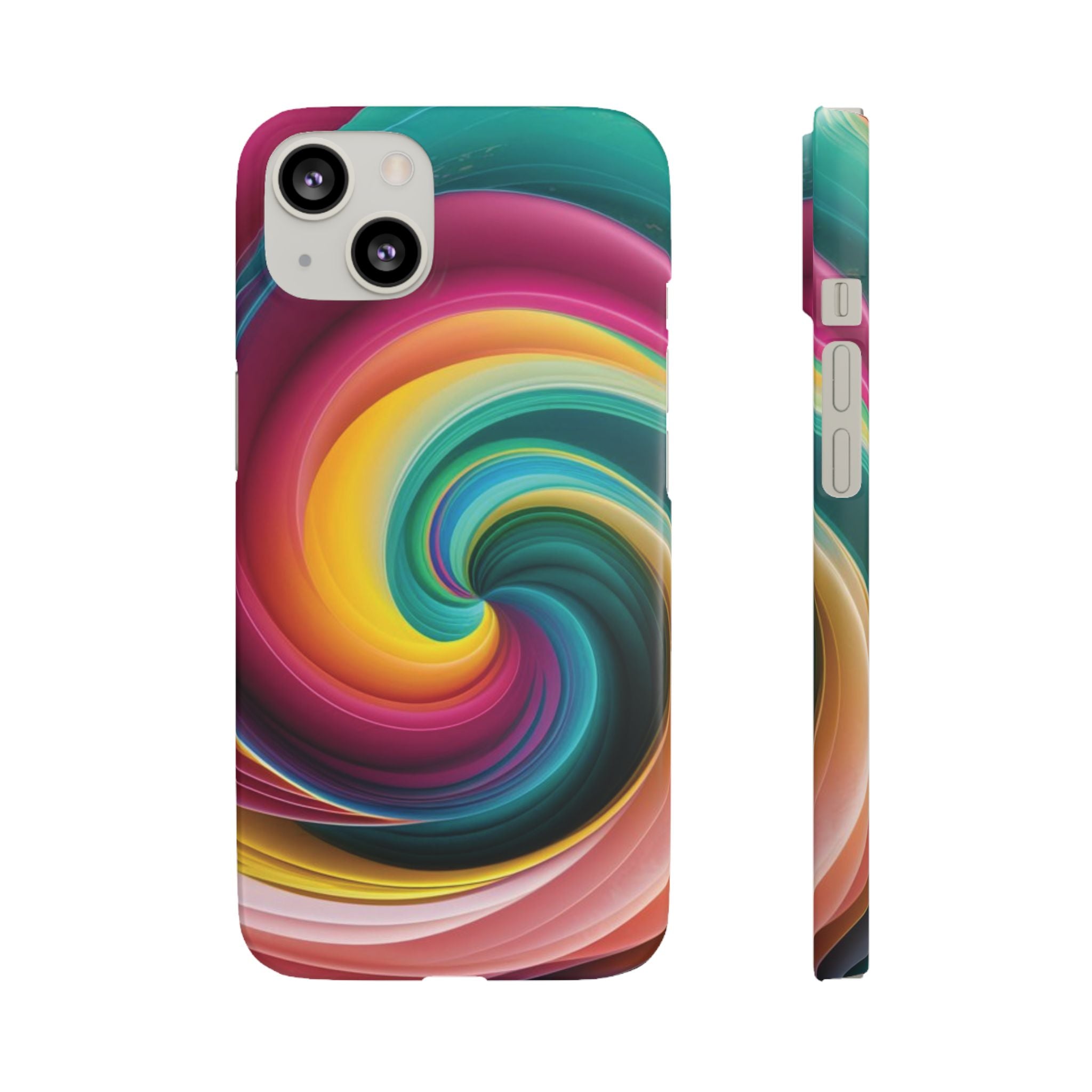 Colorful Abstract Swirl Phone Case I phone 18-13