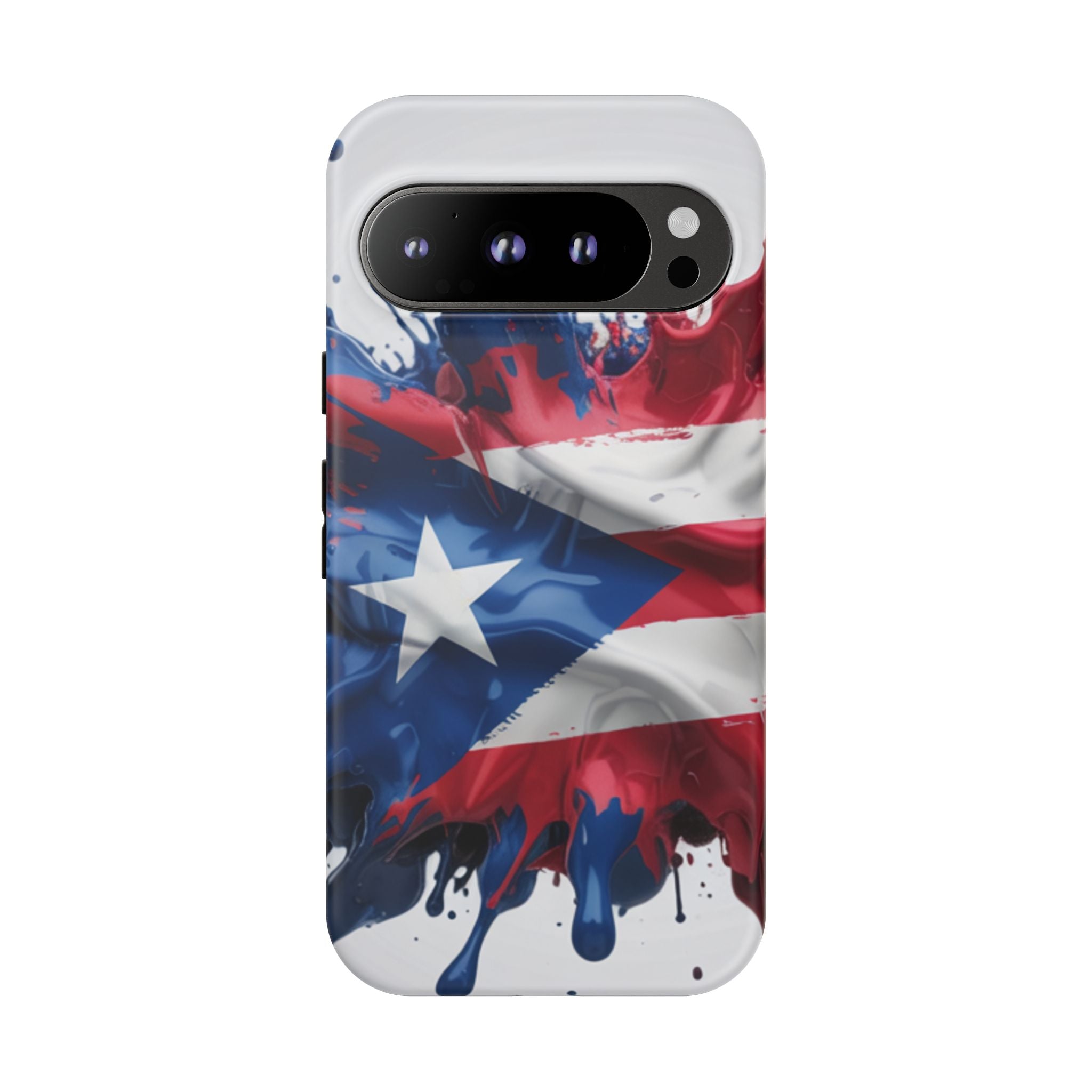 Phone Case For Samsung- Paint Splash Puerto Rican Flag