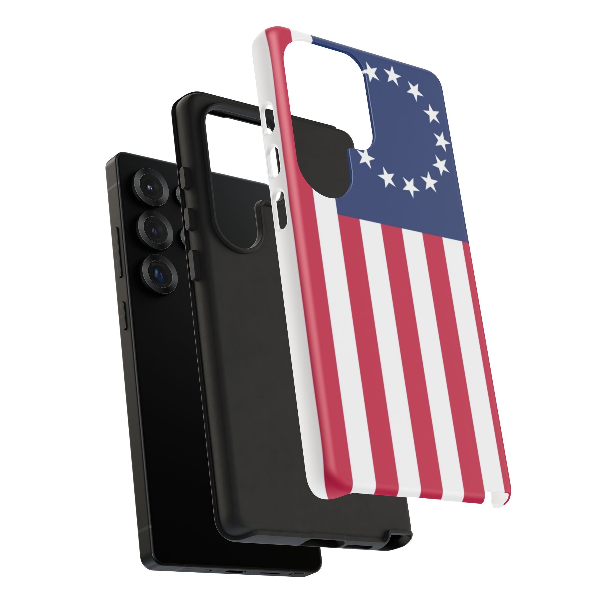 Betsy Ross Flag Tough Phone Case — Patriotic 13-Star American Protective Cover