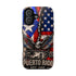 Puerto Rico Eagle Tough Magnetic Phone Case — Patriotic USA & PR Flag Design