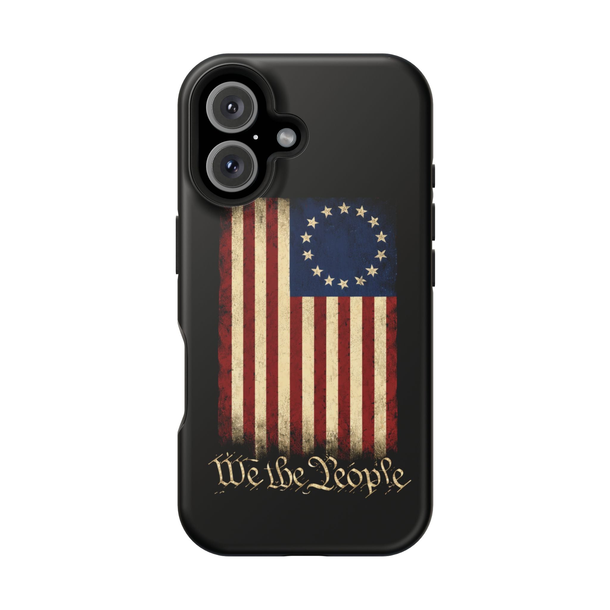Phone Case — Vintage Betsy Ross Flag "We the People" Magnetic Impact-Resistant Case