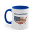 11oz Accent American Flag Stars And Stripes Mug