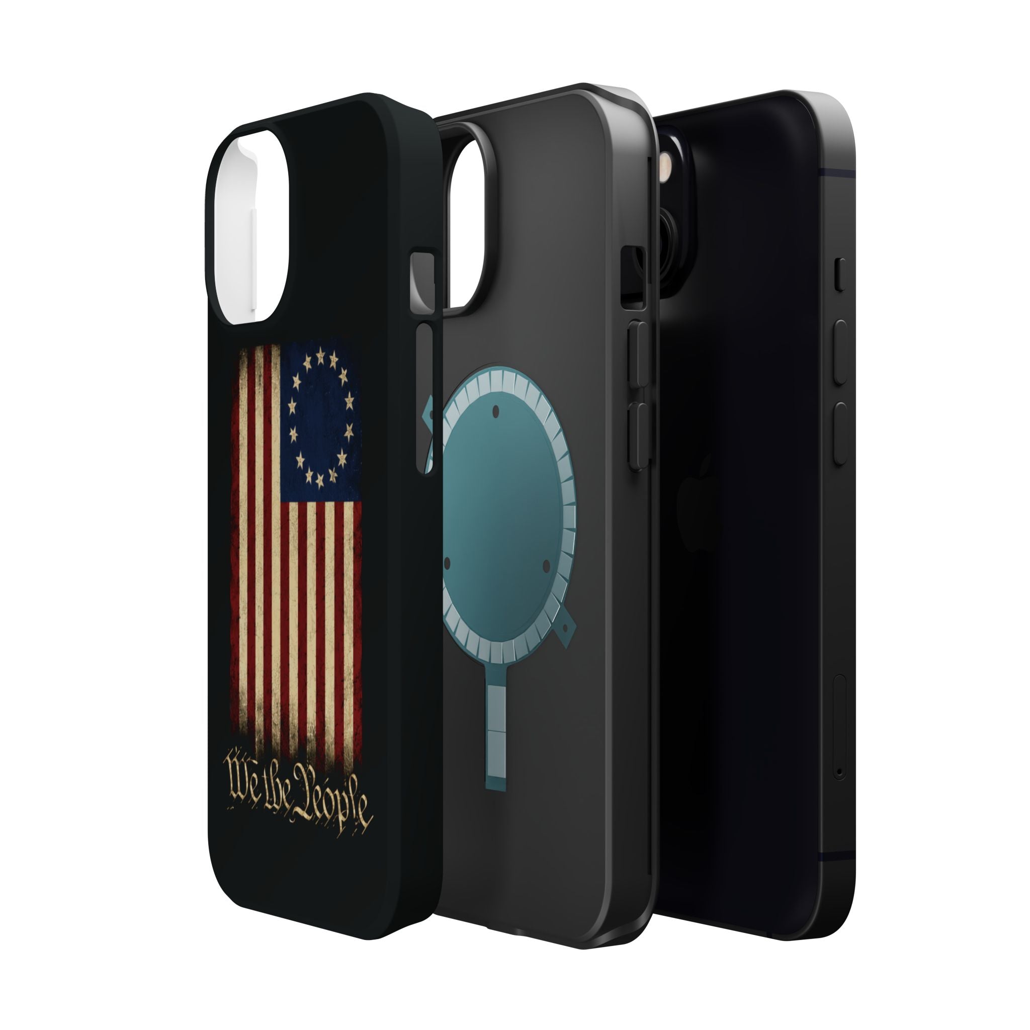 Phone Case — Vintage Betsy Ross Flag "We the People" Magnetic Impact-Resistant Case