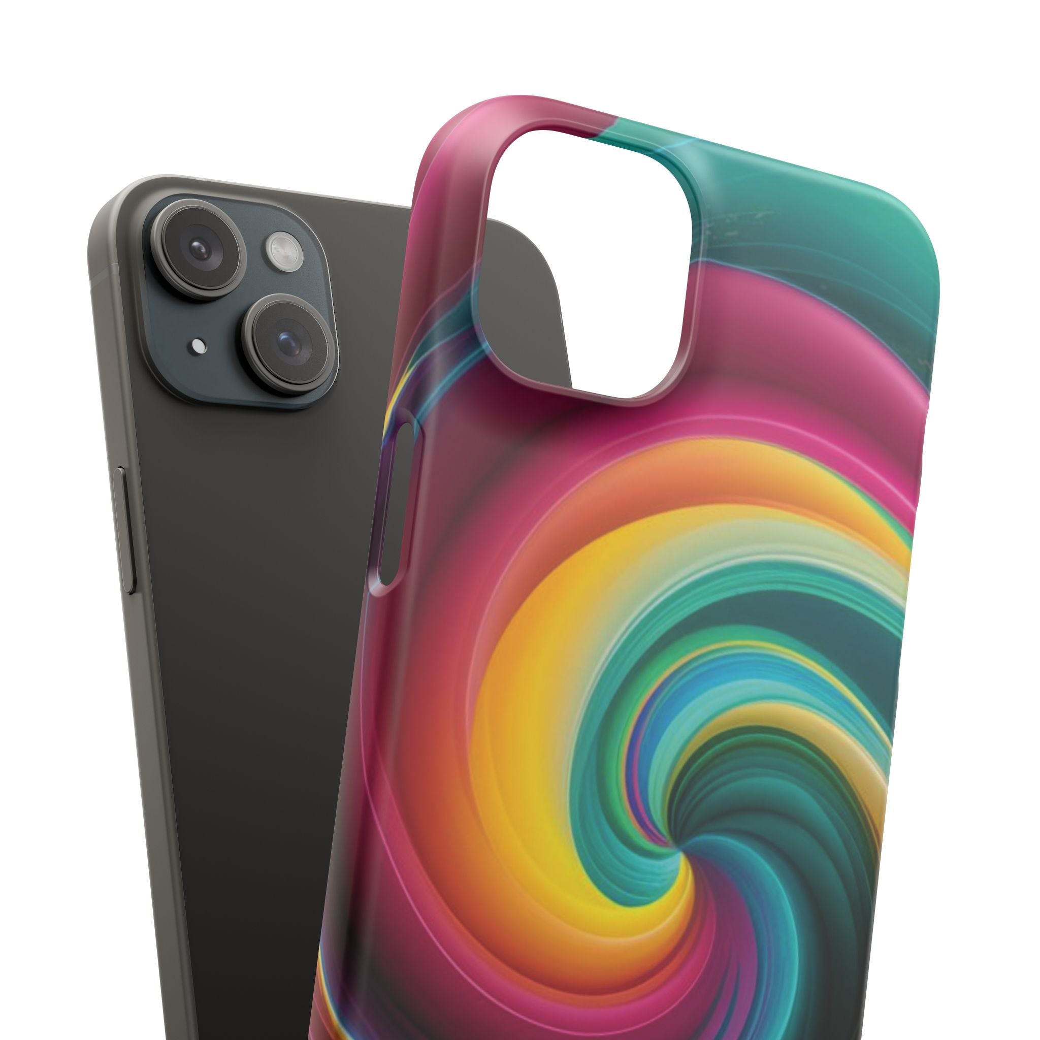 Colorful Abstract Swirl Phone Case I phone 18-13