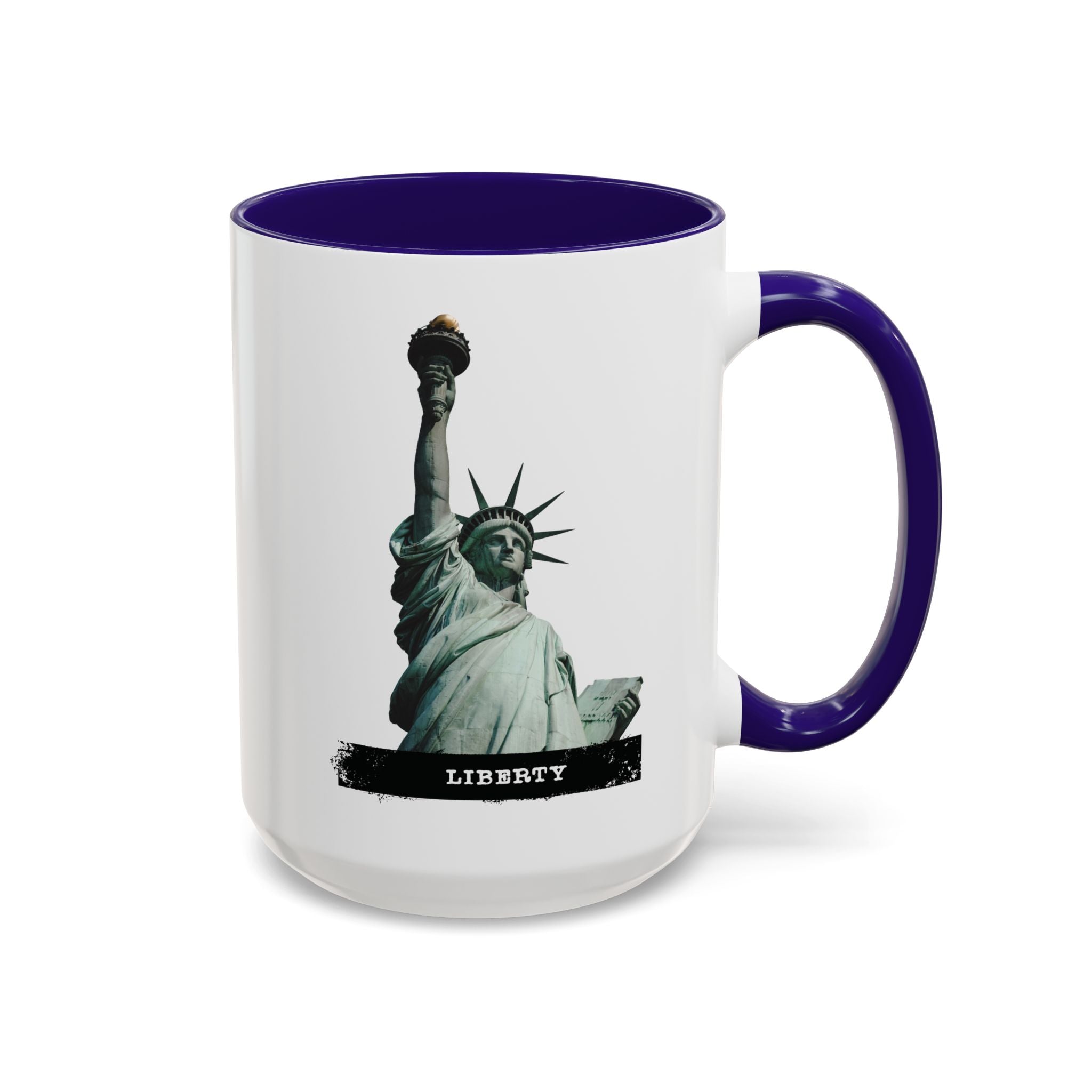 Statue of Liberty Ceramic Mug — Colorful 11oz & 15oz Patriotic Coffee Cup
