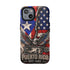 Puerto Rico Eagle Tough Magnetic Phone Case — Patriotic USA & PR Flag Design
