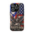 Puerto Rico Eagle Tough Magnetic Phone Case — Patriotic USA & PR Flag Design