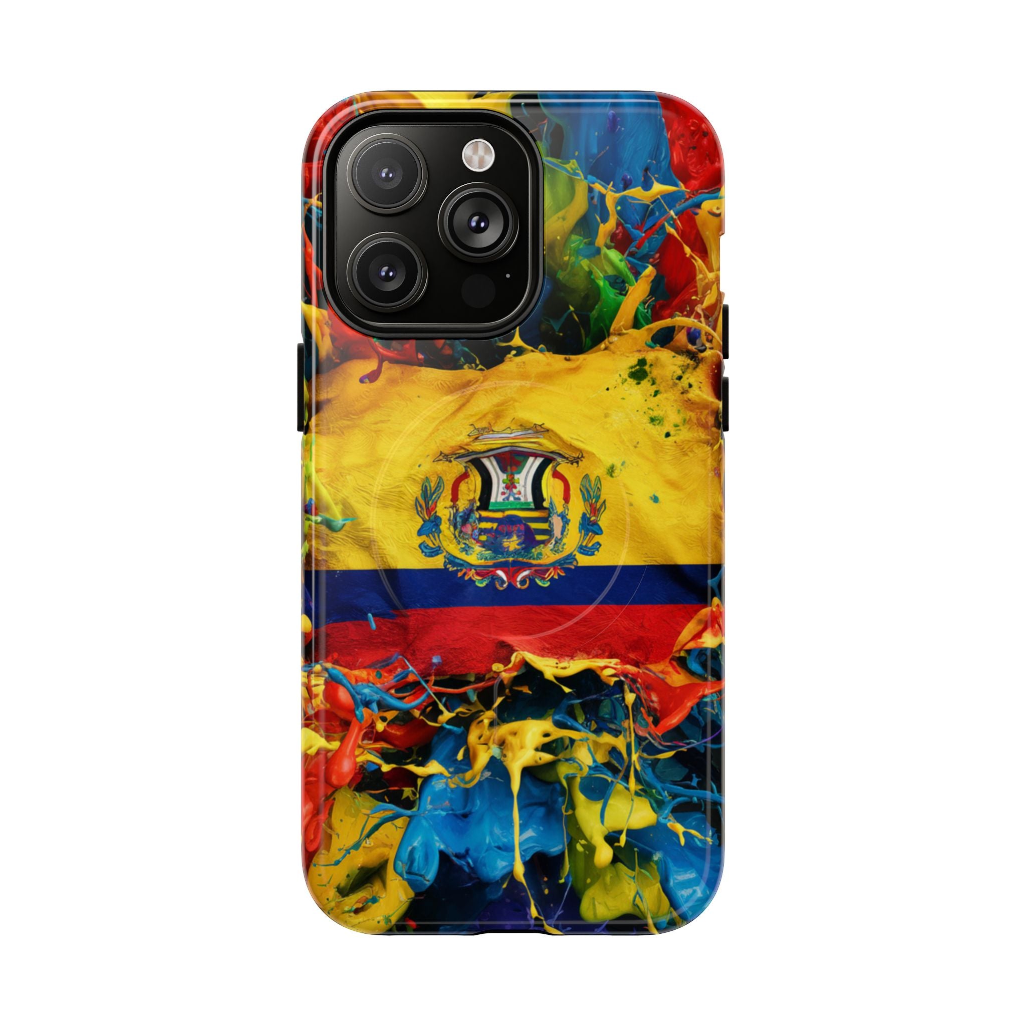 Paint Splash Phone Case, Ecuadorian design fits Iphone 14-16